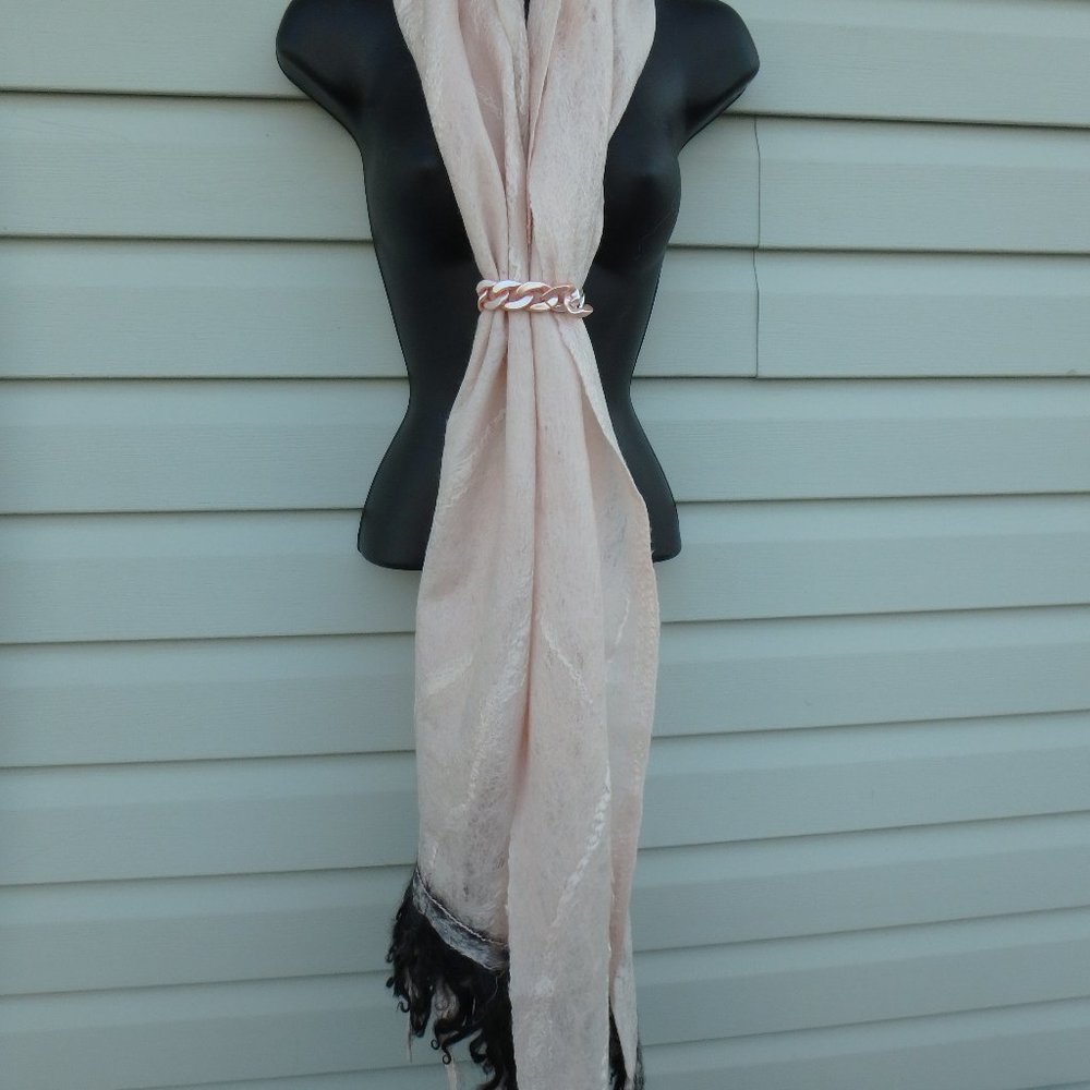 . Hand felted custom shawl- scarf
